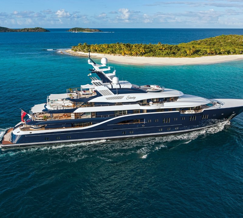 caribbean blue yacht